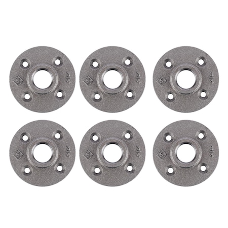 Stz STZ Industries Pipe Decor Malleable Iron Flange 3/4 in. 310 F-34-6